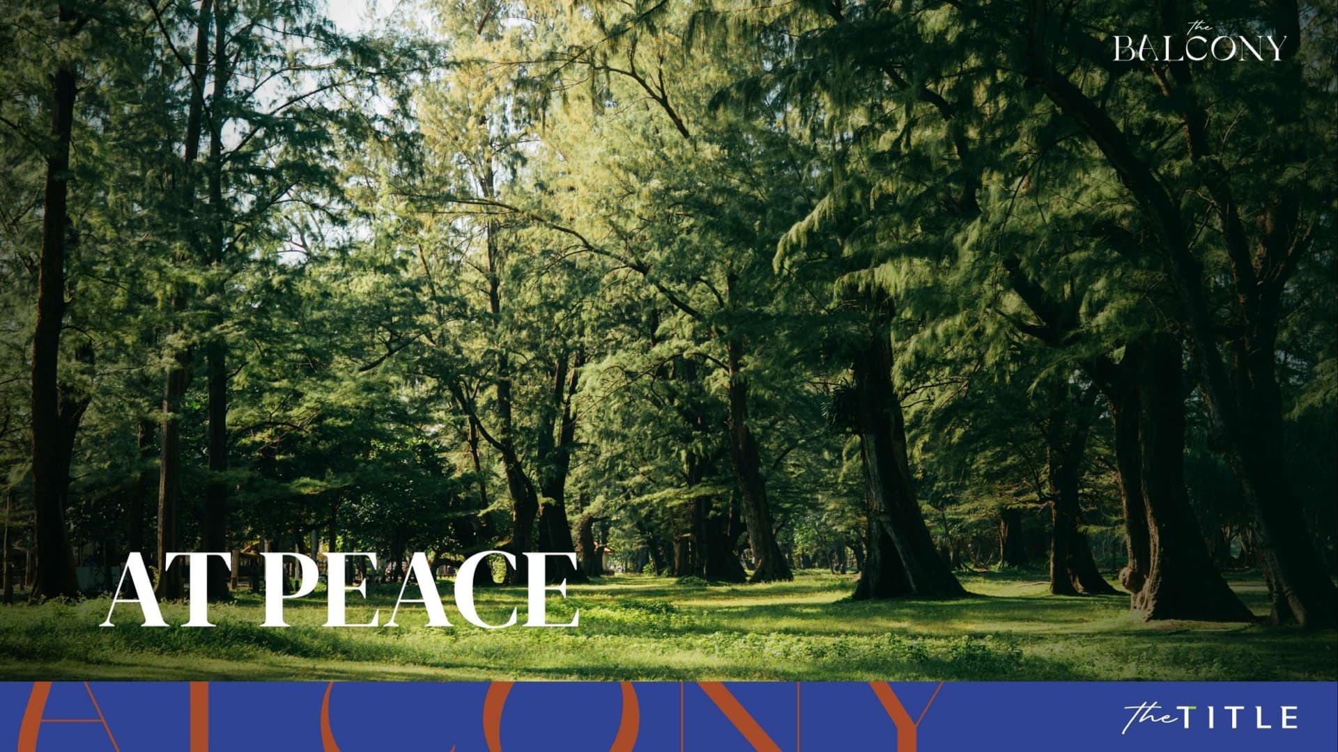 At peace